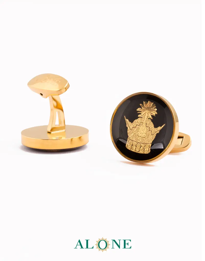 دکمه سردست گرد انیکس تاج (3).webp