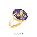 Butterfly Amethyst Ring 