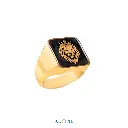 Crown Onyx Ring