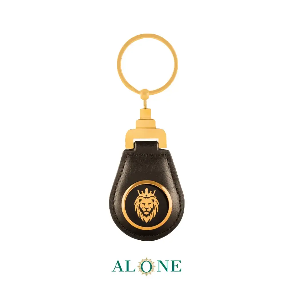 Lion Black Keychain  